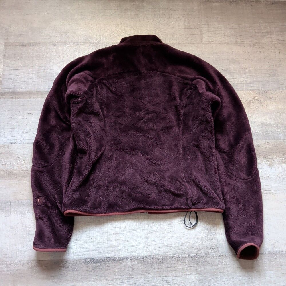 Patagonia Re-Tool Full Zip Fleece Jacket Burgundy Plum Women's Size M Medium - Picture 4 of 9